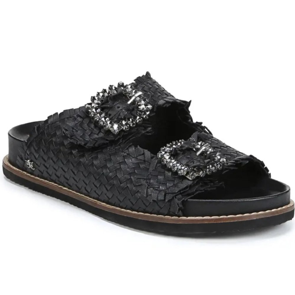 $89 *NEW* (9) SAM EDELMAN  Black Slide Sandal